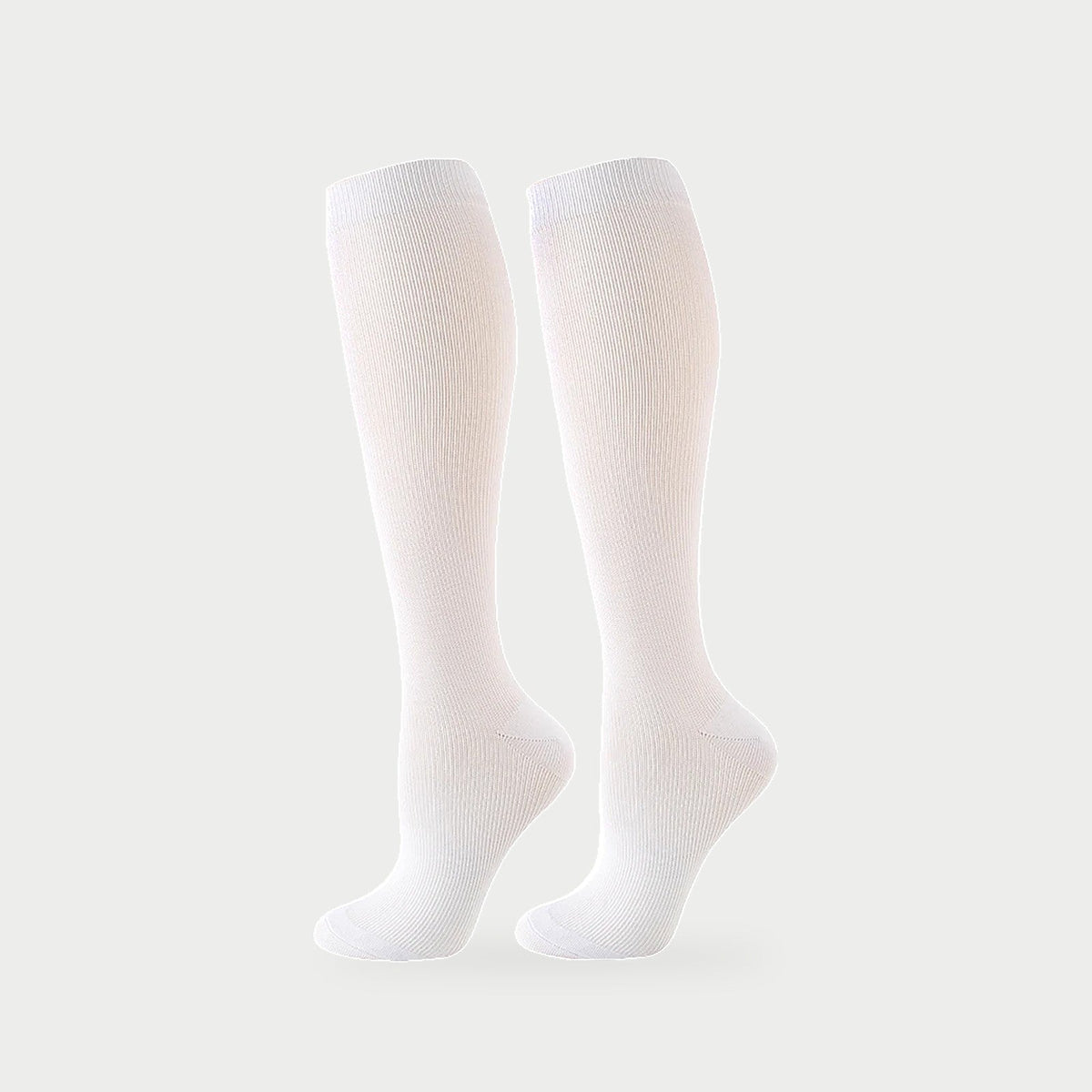 White Longshift knee-high socks